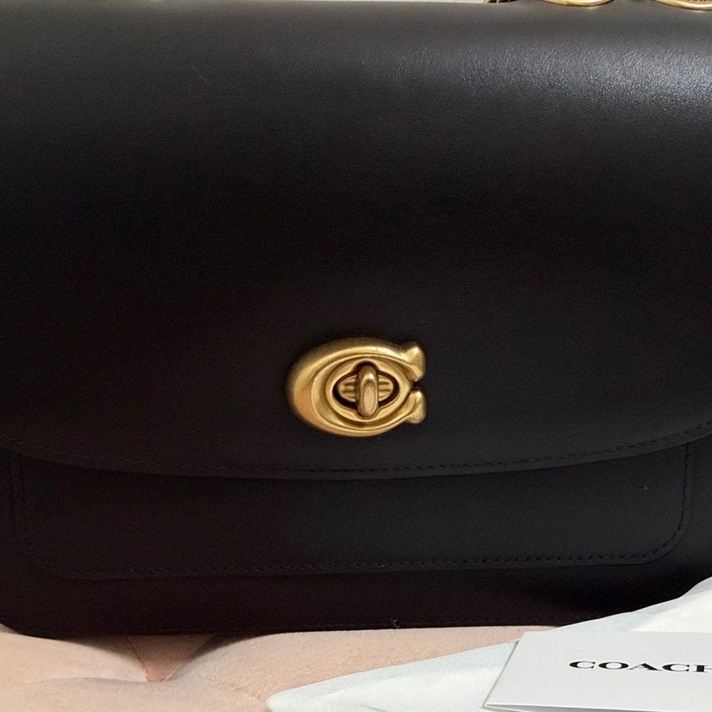 Coach Madison Refined Calf Leather Convertible Chain Strap Bag - Picture 2 of 15